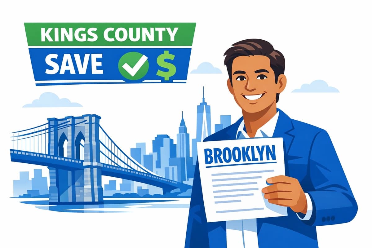 Brooklyn LLC publication cost breakdown showing Kings County designated newspapers and process