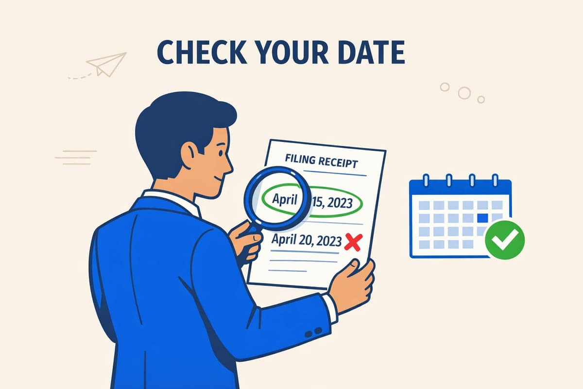 Documento de Filing Receipt resaltando el campo de fecha efectiva que debe usarse en el aviso de publicación de LLC
