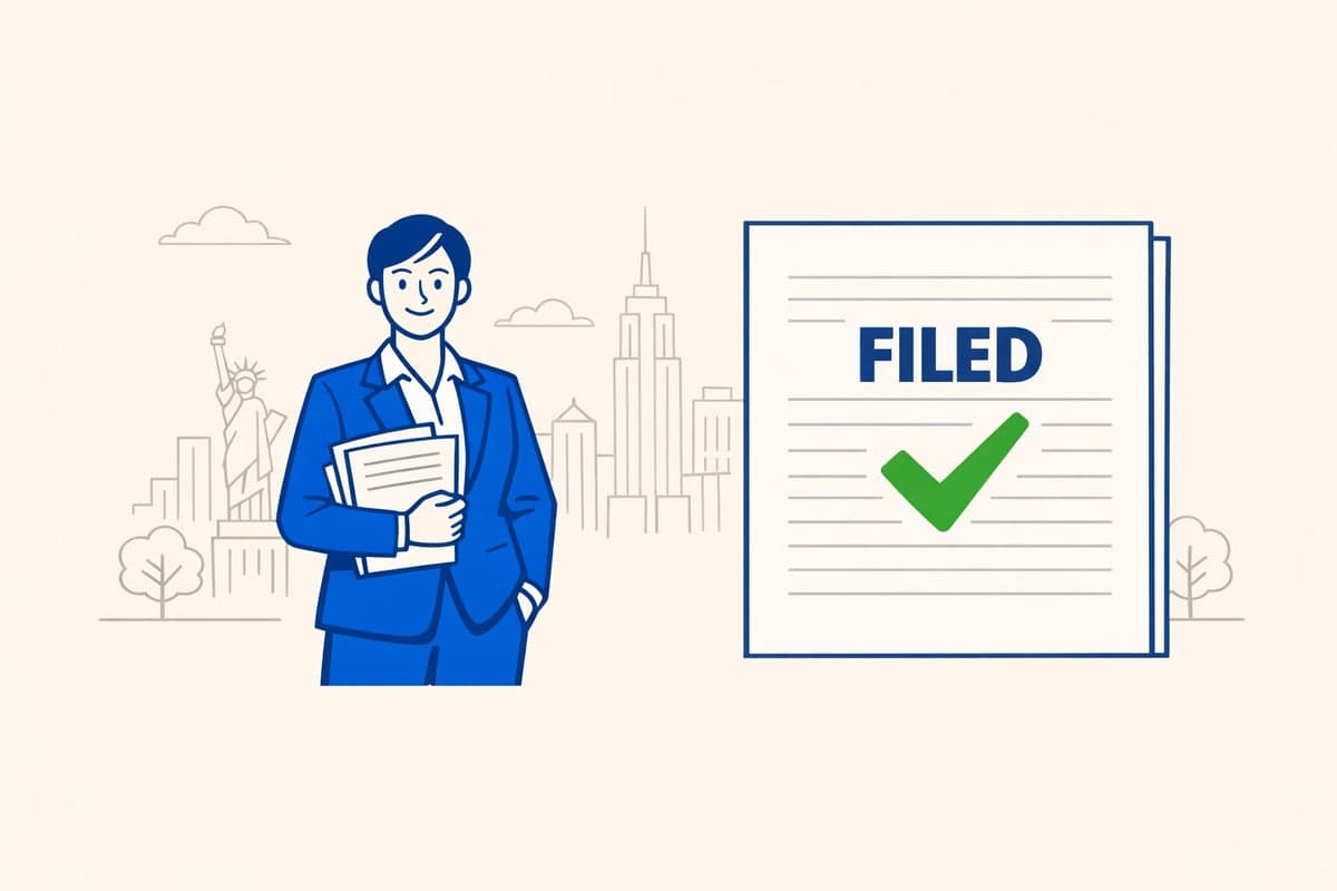 Requisitos de publicación de PLLC extranjera en Nueva York según la Sección 1306