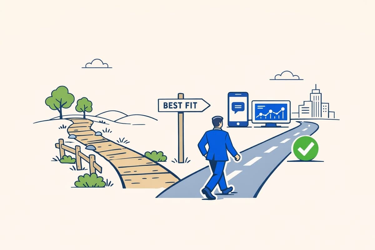 Decision guide comparing LLC Publishers and New York LLC Publishing based on the 6-question framework