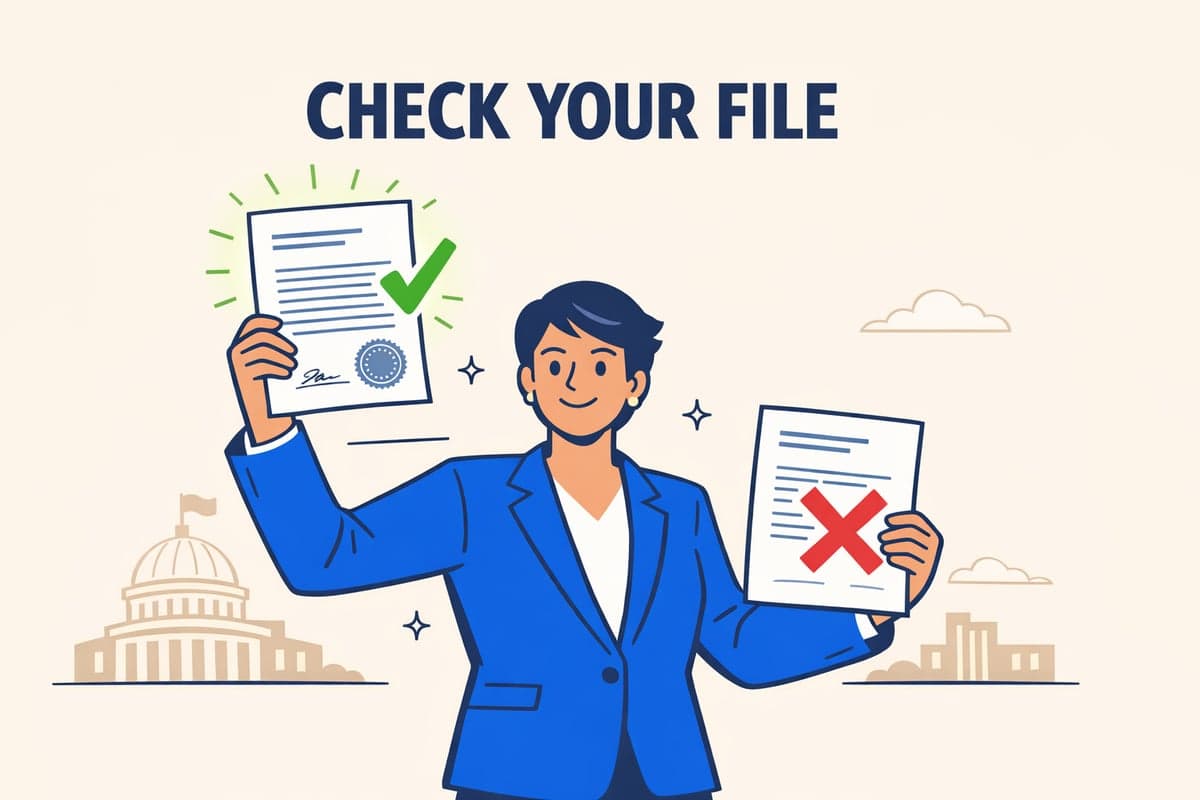 Declaración jurada notarizada original de publicación para una LLC de Nueva York con sello y firma de notario visibles