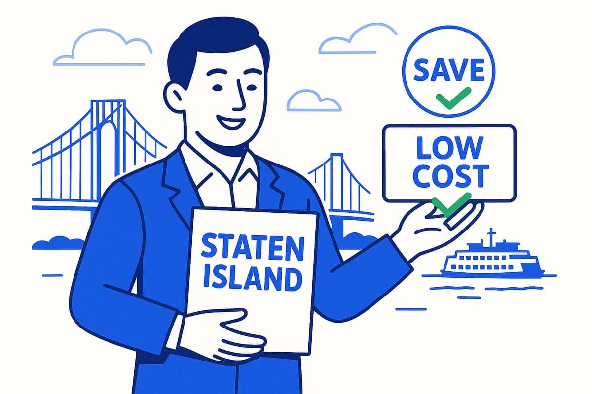 Desglose de costos de publicación de LLC en Staten Island mostrando periódicos designados del Condado de Richmond