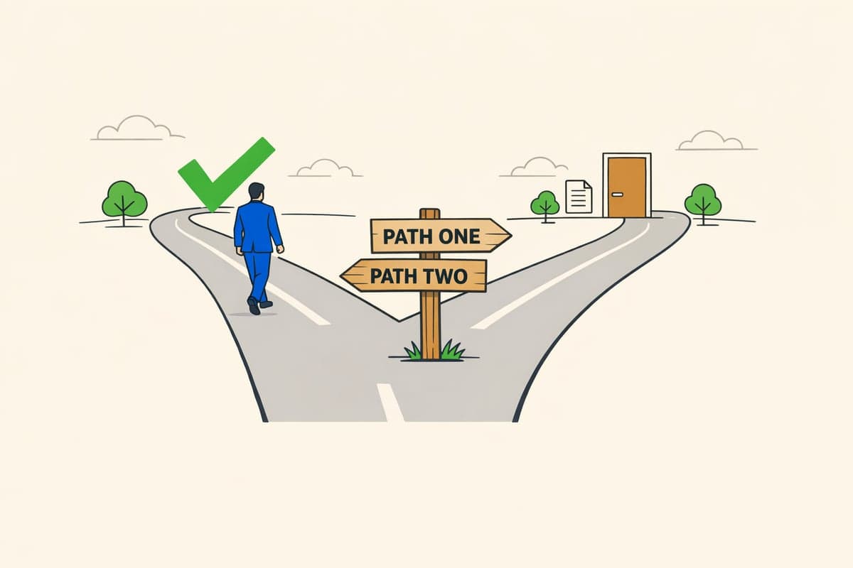 Two separate statutory paths, §802 and §808, branching from different starting facts